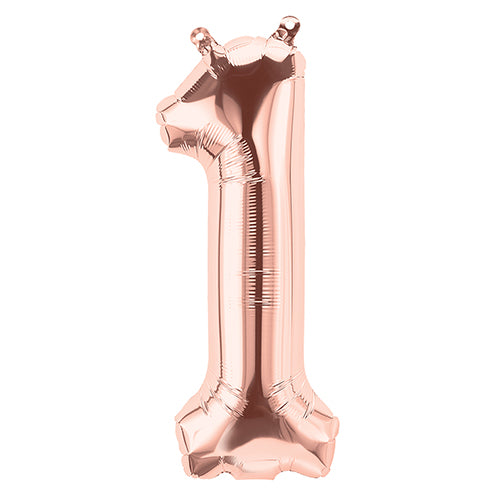 バルーンを追加【NOSH大きい数字 ローズゴールド”1”】