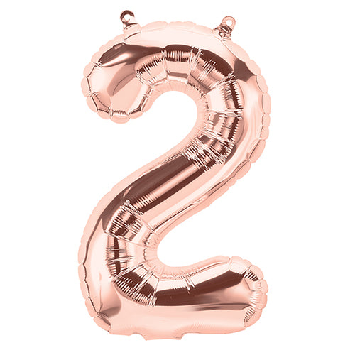 バルーンを追加【NOSH大きい数字 ローズゴールド”2”】
