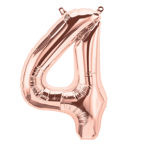 バルーンを追加【NOSH大きい数字 ローズゴールド”4”】
