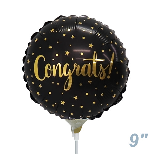 【選択用9インチバルーン】おめでとうゴールドスターズ 22cm★