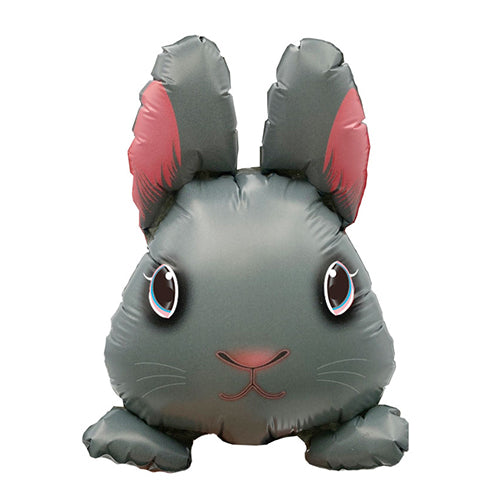 【選択用スティックバルーン】STUSミニうさぎ NO.47グレー 14cm◆