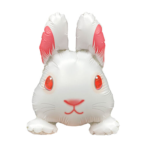 【選択用スティックバルーン】STUSミニうさぎ NO.43 しろルビー 14cm◆