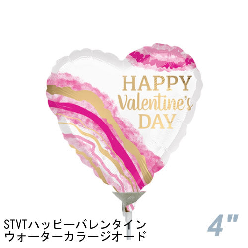 【選択用スティックバルーン】STVTバレンタイン ウォーターカラージオード 10cm★