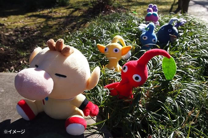 人気ゲームのピクミンがお祝い 選べるキャラクター 羽 岩 赤 青 紫 黄 ピクミン かわいい 人形 誕生日 結婚式 入学 卒業 クリスマス プレゼント - ぬいぐるみバルーンラッピングギフト:選べるピクミン1体入り<マカロン>