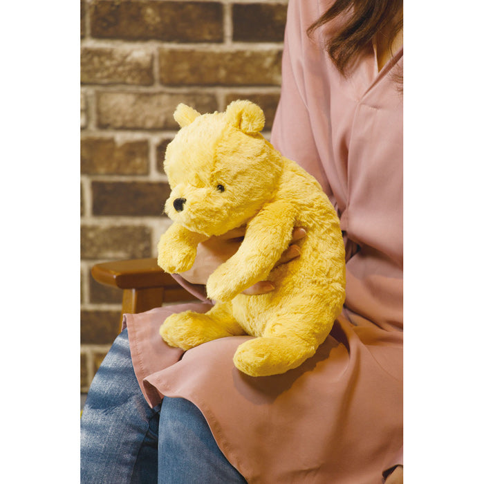 ディズニー プーさん 誕生日 プレゼント ぬいぐるみ 人気 ディズニー 入学祝い 卒業祝い 開店祝い 周年祝い お祝い 風船 - クラシック プーのぬいぐるみが運ぶ♪2バルーンIN3クロムゴールド白セット<補充用ヘリウムガス付>