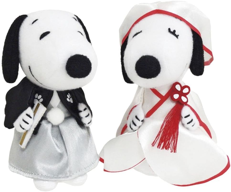 【選択用ぬいぐるみ】スヌーピー ウェディング マスコットBOX和風