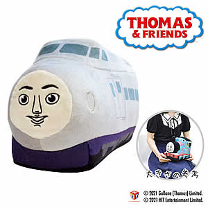 きかんしゃトーマス プレゼント ぬいぐるみ 機関車トーマス 電報 パーシー トーマス ジェームス ケンジ 入学 卒業 七五三 お祝い 結婚祝 - ぬいぐるみバルーンラッピングギフト:選べる!きかんしゃトーマスM