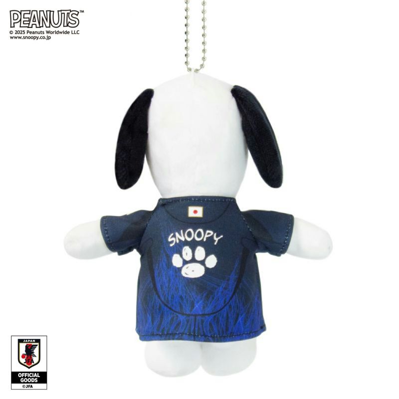 ぬいぐるみ【キーホルダー サッカー 日本代表Ver. スヌーピー】をセットに追加する♪