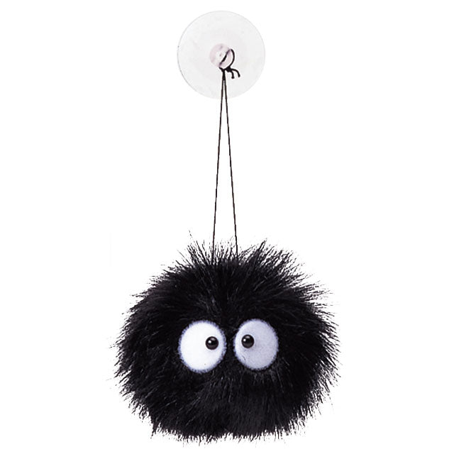 インスタ映え!まっくろくろすけぬいぐるみ電報 - 「【となりのトトロ】まっくろくろすけ」のぬいぐるみが運ぶ♪ワンバルーンセット<補充用ヘリウムガス付>