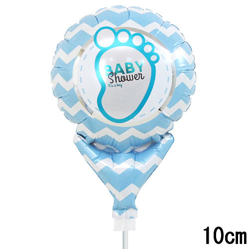 【選択用スティックバルーン】STBY出産祝フットボーイ 10cm★