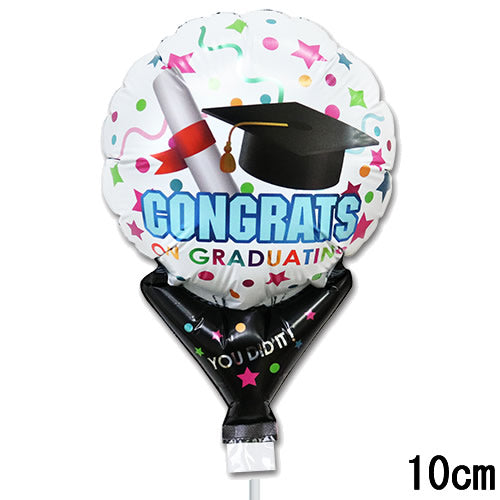【選択用スティックバルーン】STGD卒業コンフェッティグラッド 10cm★