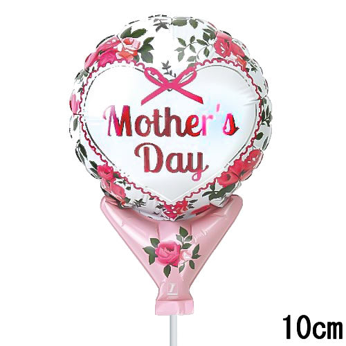 【選択用スティックバルーン】STMO母の日ラヴィアンローズ 10cm★