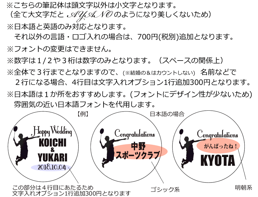 【選択用文字入れデザイン】□バドミントン□合格おめでとう