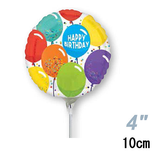 【選択用スティックバルーン】STHB誕生日セレブレーションバルーンズ 10cm★