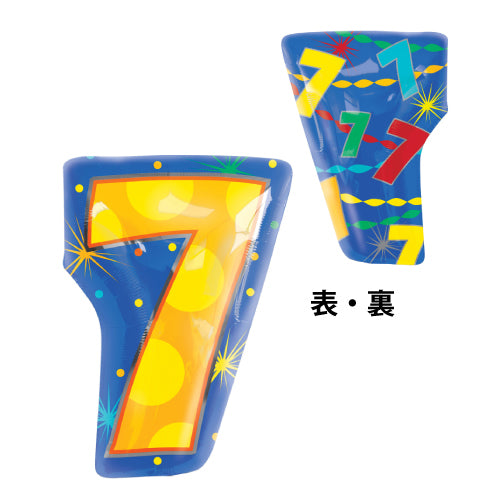 数字バルーンを追加【NOJSナンバージュニア ”7”】