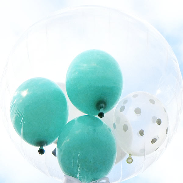 バルーンを追加【透明バルーン プチエルL ティファニーブルー◆ 】