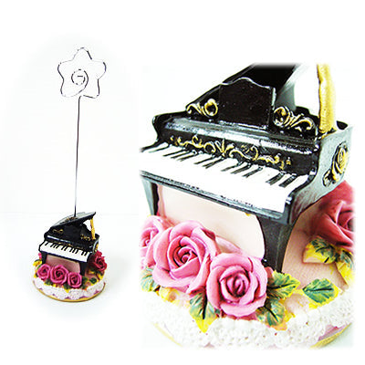 重りの代わりにギフトをつけて♪美しいメロディが聴こえてきそう♪【メモスタンド<ピアノ>】<セットに追加なら送料無料>