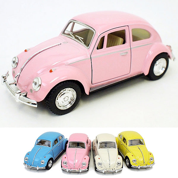 重りの代わりにギフトをつけて♪インテリアにもおすすめ!【ヴィンテージカー:フォルクスワーゲン ビートル<ピンク>】<セットに追加なら送料無料>