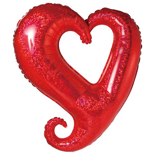【選択用バルーン】 SHチェーンハート プリズムレッド