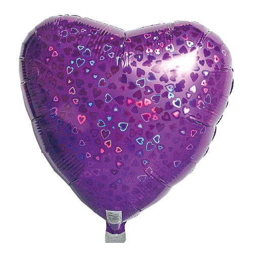 【選択用バルーンNMホロハート パープル★