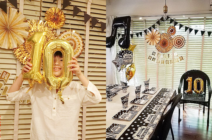 数字と一緒に記念撮影! - 【ミニシェイプバルーン】 16インチ数字ゴールド「7」 <セットに追加なら送料無料><メール便対応>