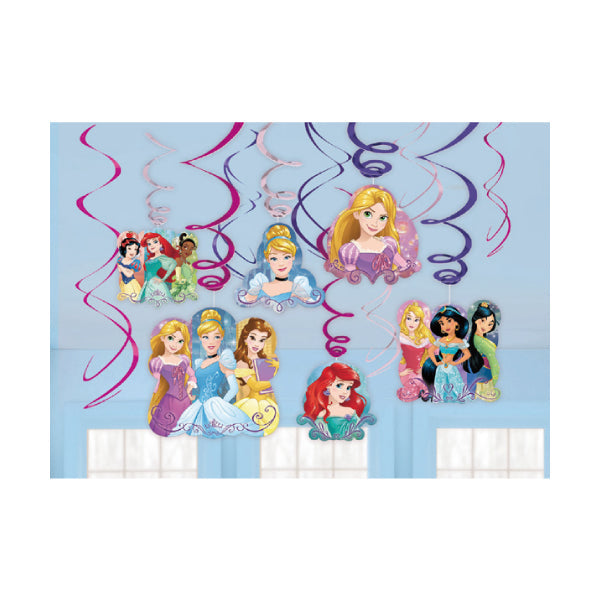 ディズニープリンセスの飾りを天井から吊るして城のパーティ気分♪【OPスワールデコレーション:プリンセスドリームビッグ】<セットに追加なら送料無料>