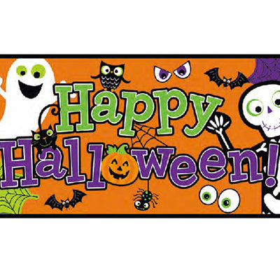 ハロウィンパーティーに!貼るだけ♪簡単♪【OPバナーホライゾンタル<HWファミリー>】<セットに追加なら送料無料>