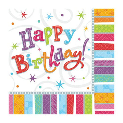 バースデーパーティが賑やかに!【OP紙ナプキン:ラディアント】<セットに追加なら送料無料>