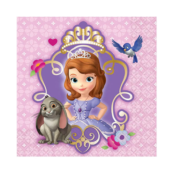 女の子に大人気のソフィアと一緒にパーティ♪【OP紙ナプキン:ソフィアザファースト】<セットに追加なら送料無料>
