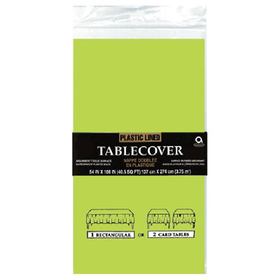 カバーをかけるだけでパッと華やかに!【OPペーパーテーブルカバー:キウィ】<セットに追加なら送料無料>