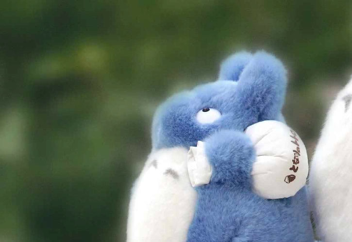 ぬいぐるみ【となりのトトロ】定番 中トトロ(S)水色をセットに追加する♪