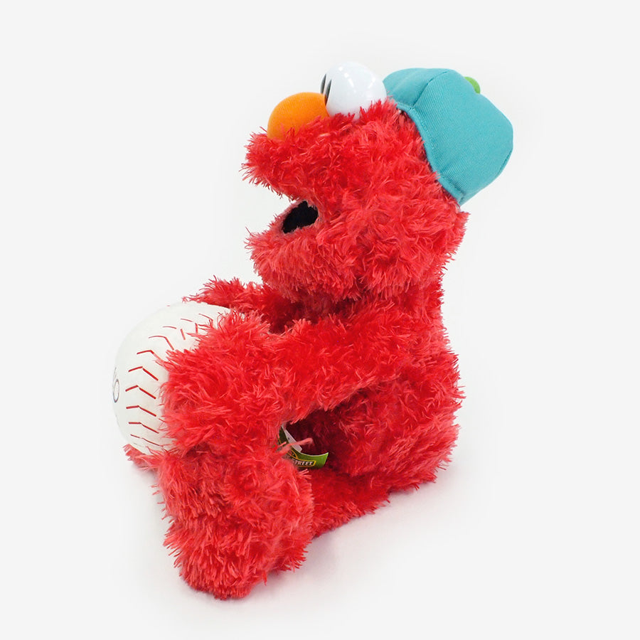 野球 電報 結婚式 誕生日 プレゼント エルモ 歌 しゃべる - ぬいぐるみバルーンラッピングギフト:GUND セサミストリート<エルモ野球 Baseball Player>
