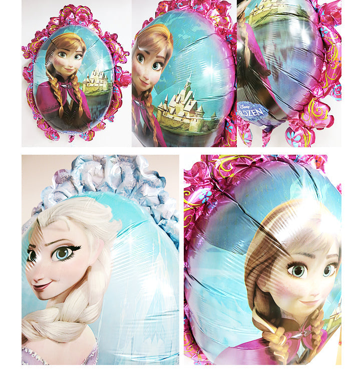 アナと雪の女王|誕生日などの飾り付けに - [アナと雪の女王]アナ雪フレーム&スノーオラフ4バルーンセット<補充用ヘリウムガス付・本州送料無料>