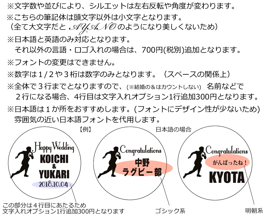 【選択用文字入れデザイン】□ラグビー□おめでとう全般
