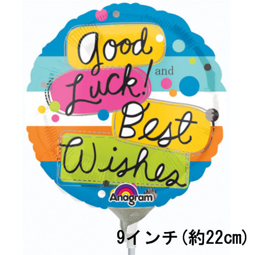 【選択用9インチバルーン】 グットラックカラーブロック 22cm★