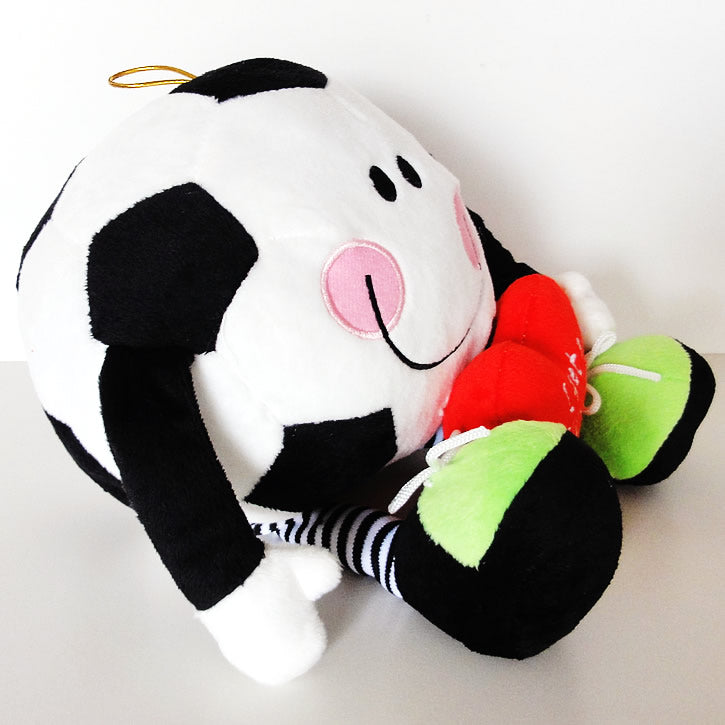 サッカー電報 ボール型ぬいぐるみ - ぬいぐるみバルーンラッピングギフト:愛LOVEスポーツ <サッカー>メッシくん