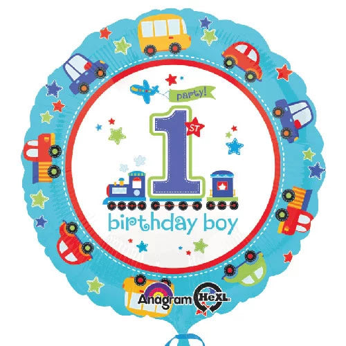 バルーンを追加【1歳誕生日男の子のりもの★】 43?p