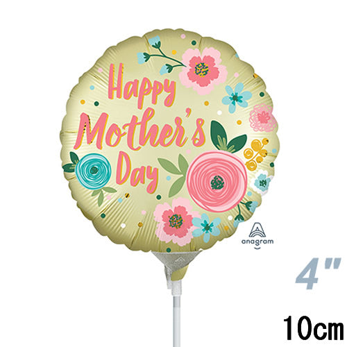 【選択用スティックバルーン】STMO母の日ヒューズドイエロー 10cm★