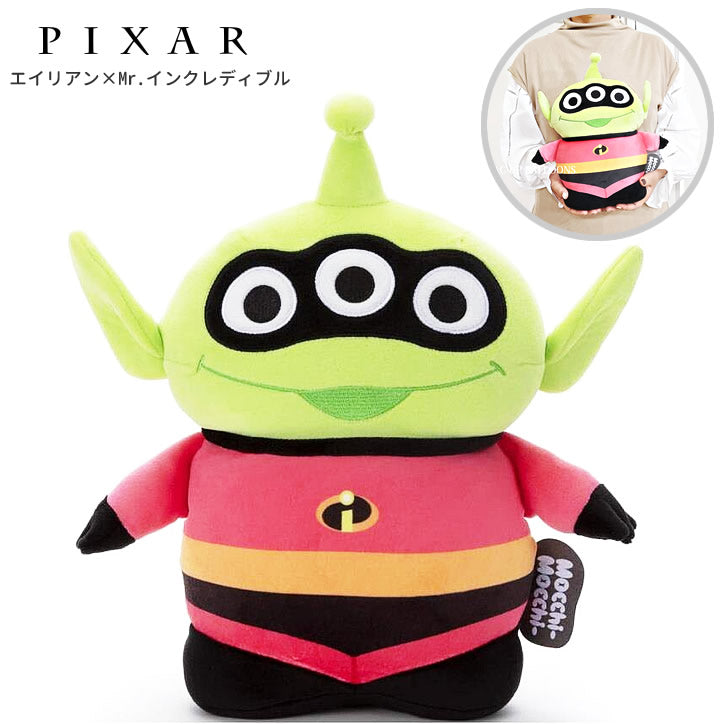 トイストーリー 電報 ディズニー ピクサー キャラクター 結婚式 誕生日 入学 卒業 お祝い - ぬいぐるみバルーンラッピングギフト:エイリアン×Mr.インクレディブル