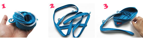 世界35ヶ国以上 総計500万個の売上げを記録したおしゃれ文房具 中学生 高校生 小学生 大学生 プレゼント - 【OP:Zipit(ジップイット)ワイルドリングモンスター ペンケース:黄緑】<バルーンセットに追加なら送料無料>