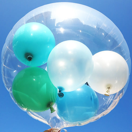 【選択用バルーン】透明バルーン プチエル【L】マリン◆