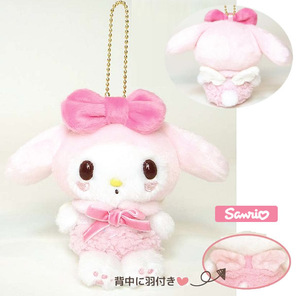 シナモロール ハローキティ マイメロディ ポムポムプリン クリスマスプレゼント サンタ帽子付きぬいぐるみ 小さい 手のひらサイズ バルーンギフト - ミニバルーン星型キャンディ付クリスマスサンタ帽子付サンリオマスコット