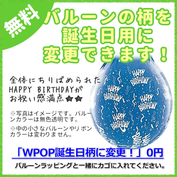 HAPPY BIRTHDAYがいっぱい!【WPOP外側バルーンを誕生日柄に変更】