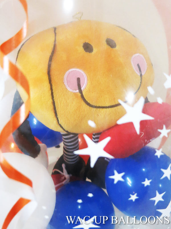 バスケットボール電報 結婚式など - ぬいぐるみバルーンラッピングギフト:愛LOVEスポーツ <バスケ>ジョーダンくん