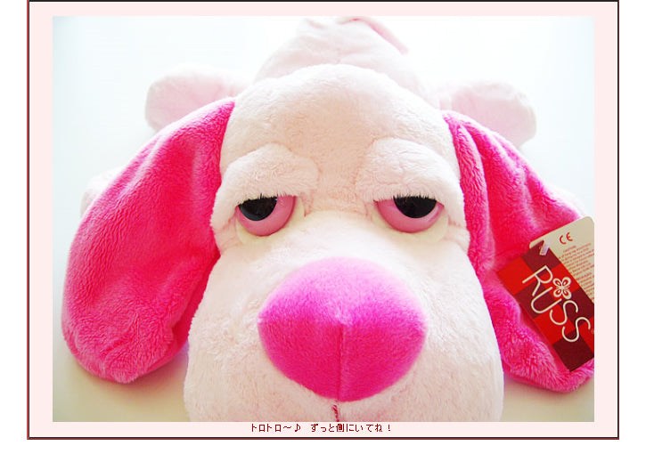 選んだバルーンをラブ犬(らぶけん)が運ぶ - 「ラブ犬(らぶけん)」【RUSS ラス】のぬいぐるが運ぶ♪ワンバルーンセット<補充用ヘリウムガス付>