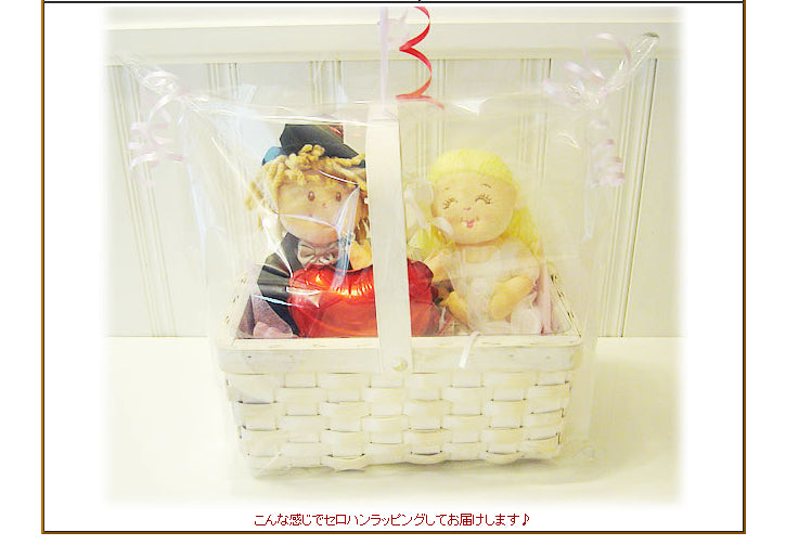ぬいぐるみ【RUSS(ラス)カゴ入ウエディングドール】をセットに追加する♪
