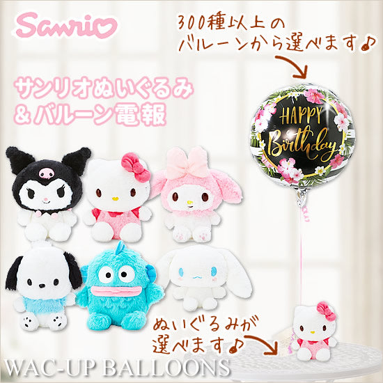 キティ マイメロ ポチャッコ クロミ ハンギョドン シナモロール グッズ 誕生日プレゼント - 選べる!サンリオHOWAぬいぐるみが運ぶ♪ワ