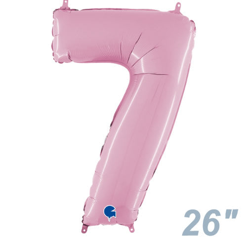 バルーンを追加【NOSH大きい数字パステルピンク”７”】
