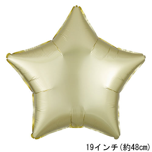 バルーンを追加【PLスター サテンパステルイエロー★】