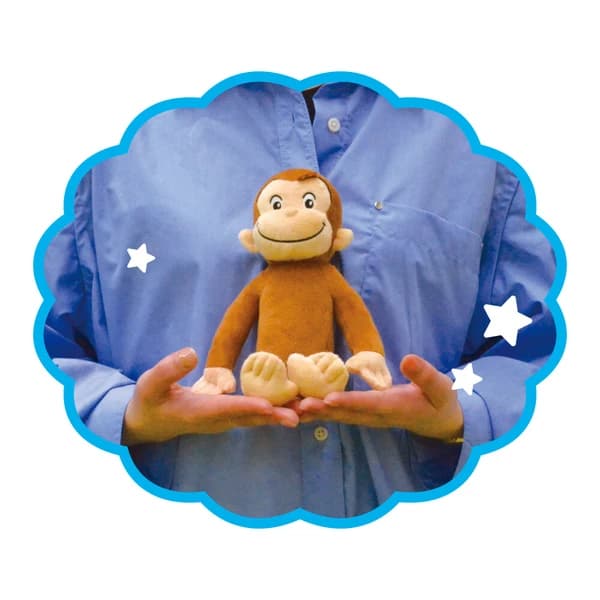 ぬいぐるみ【Curious George ジョージ立ち】をセットに追加する♪